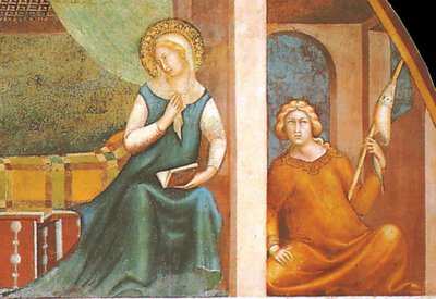 The Annunciation by Barna da Siena